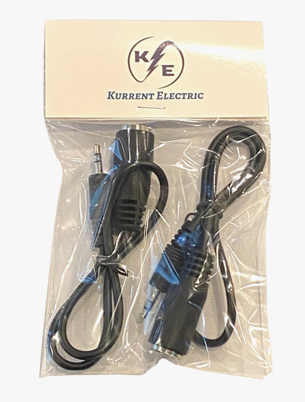 Kurrent Electric (2) Pack of MIDI to 3.5mm Type-A Adapter 14" Inch Cables