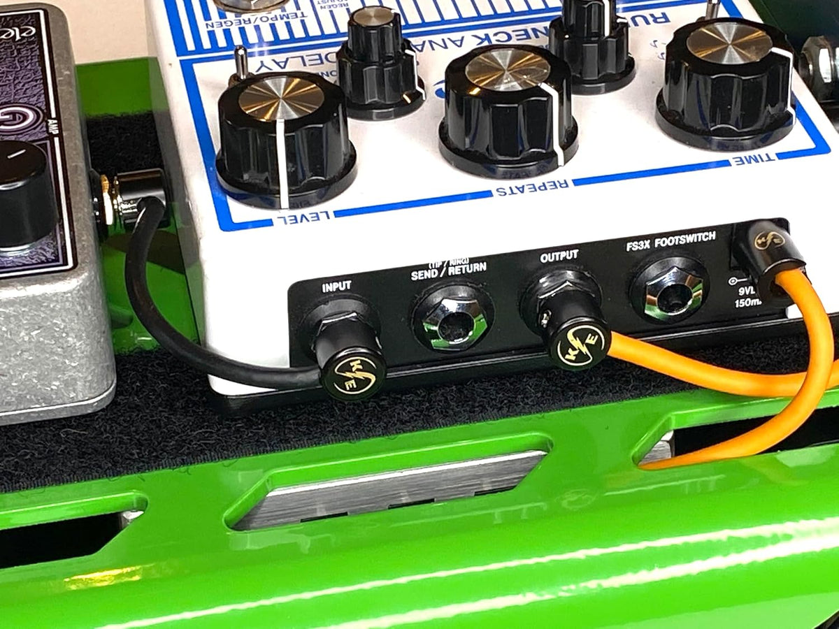 Solderless Instrument Guitar Pedal Custom Cut Cable Kit 6 Pack for Pedalboard