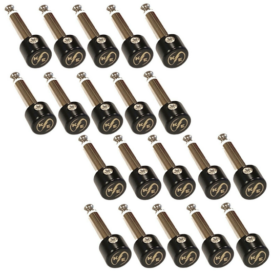 20 pack 1/4" TS Mono Connectors for  Solderless Guitar Cables by Kurrent Electric